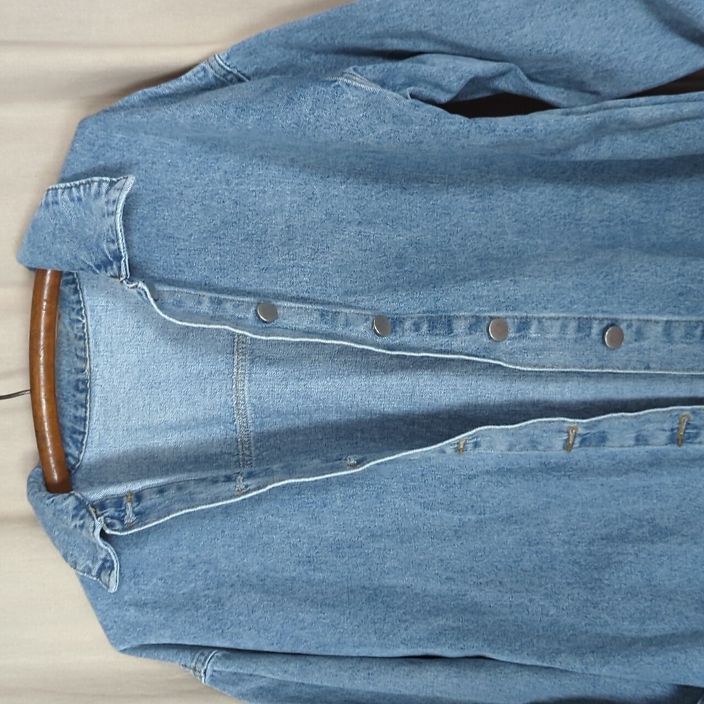Distressed Denim Jean Jacket - Picture 4 of 7